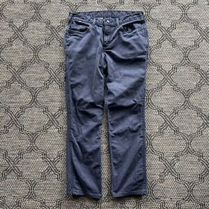 Carhartt FR Pants‎ Womens 10 Short Blue Flame Resistant Canvas Utility Workwear